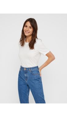 Pcria Ss Fold Up Solid Tee Noos Bc Bright White