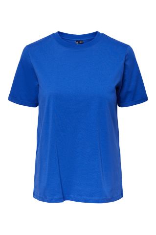 Pcria Ss Fold Up Solid Tee Noos Bc Dazzling Blue