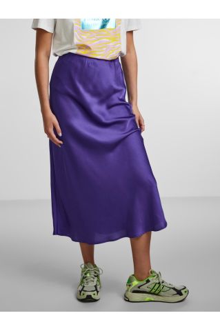 Pcjuliet Hw Midi Skirt D2d Ultra Violet