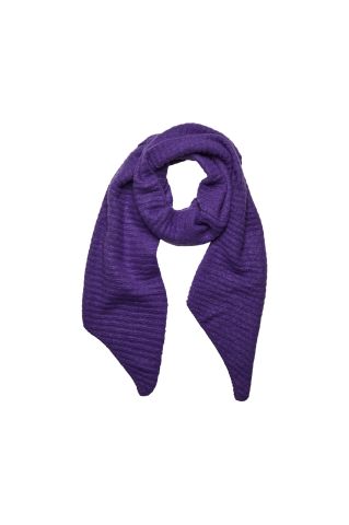 Pcpyron Structured Long Scarf Noos Bc Ultra Violet