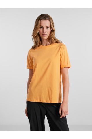 PCRIA SS FOLD UP SOLID TEE NOOS BC Flax