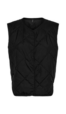 Vmagnes S/L Quiltet Short Vest Exp Black