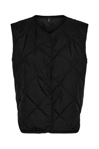 Vmagnes S/L Quiltet Short Vest Exp Black