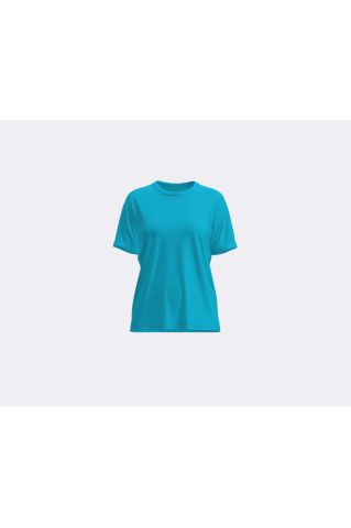 PCRIA SS FOLD UP SOLID TEE NOOS BC Blue Atoll
