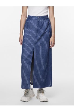 Pcamilda Hw Long Skirt D2d Medium Blue Denim