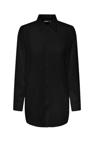 Pcdaisy Ls Loose Shirt D2d Black