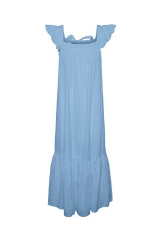 Pcjilly sl midi dress d2d Airy blue