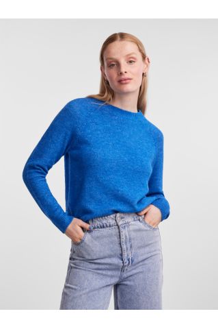 Pcjuliana Ls O-Neck Knit Noos Bc French Blue
