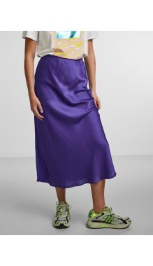 Pcjuliet Hw Midi Skirt D2d Ultra Violet
