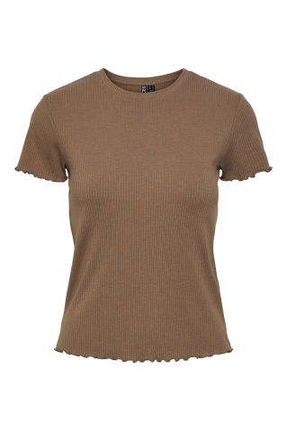 Pcnicca Ss O-Neck Top Noos Fossil