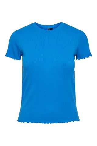 Pcnicca Ss O-Neck Top Noos French Blue