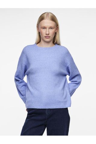Pcpolla ls o-neck knit pwp mm bc Hydrangea