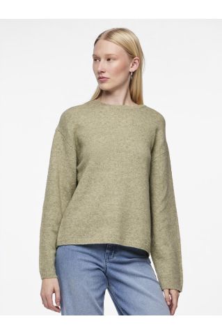 Pcpolla ls o-neck knit pwp mm bc Tea
