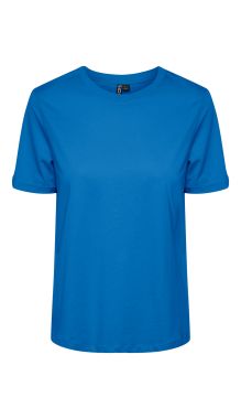 Pcria Ss Fold Up Solid Tee Noos Bc French Blue