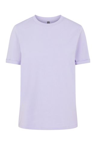 Pcria Ss Fold Up Solid Tee Noos Bc Lavender