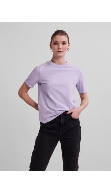 Pcria Ss Fold Up Solid Tee Noos Bc Purple Heather