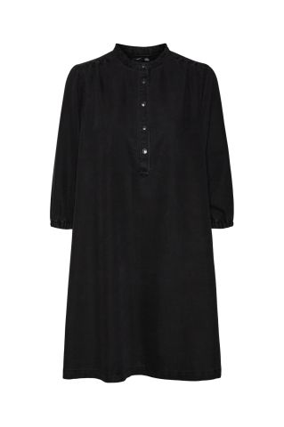 Vmocy 3/4 Abk Denim Dress Black