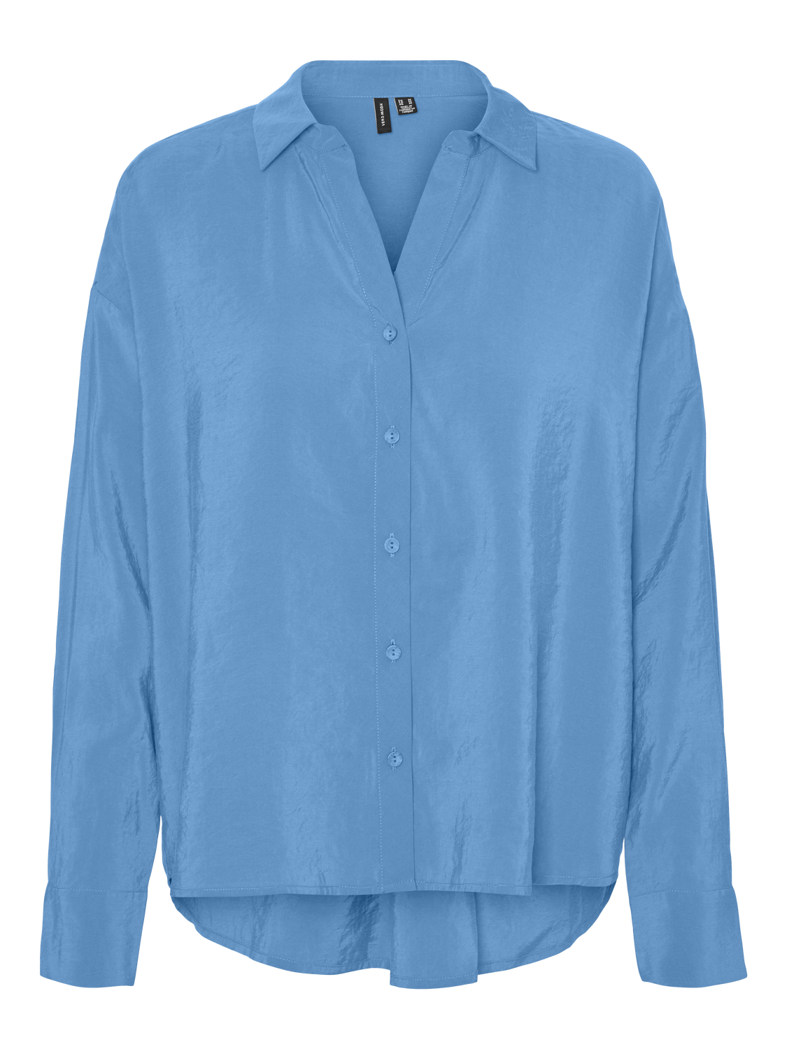 Køb Vmqueeny Ls Oversize Shirt Wvn Ga Noos Bonnie Blue